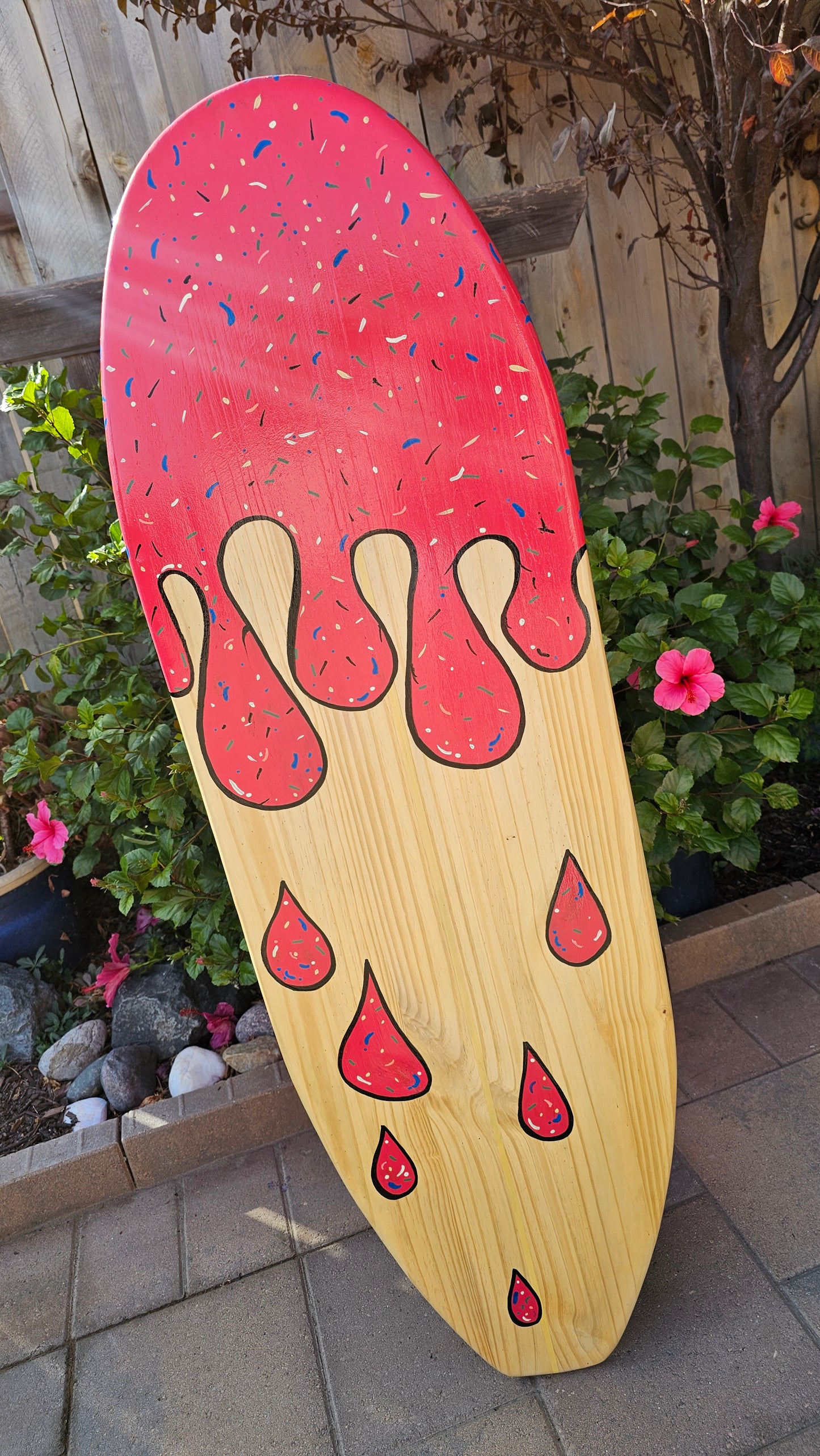 Ice Cream Surfboard Wall Art