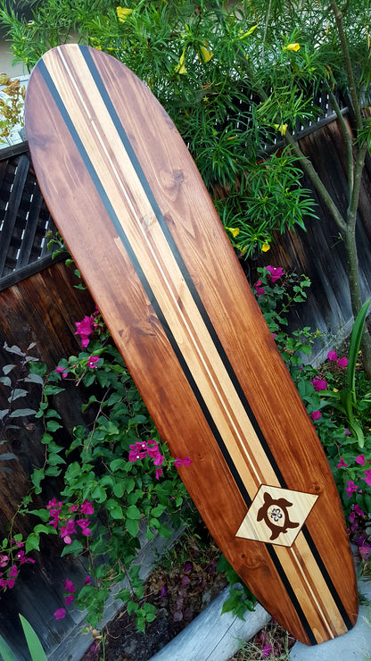 Classic Turtle Surfboard Wall Art Decor | Tropical Beach Decor