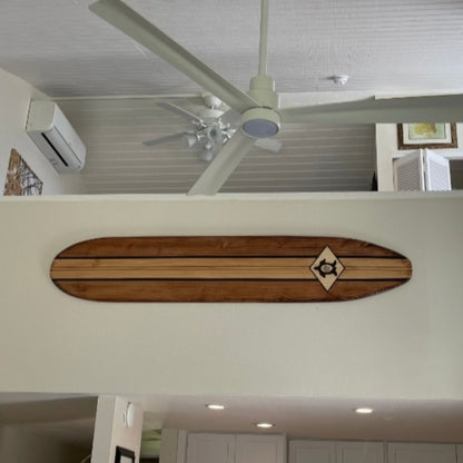 Classic Turtle Surfboard Wall Art Decor | Tropical Beach Decor