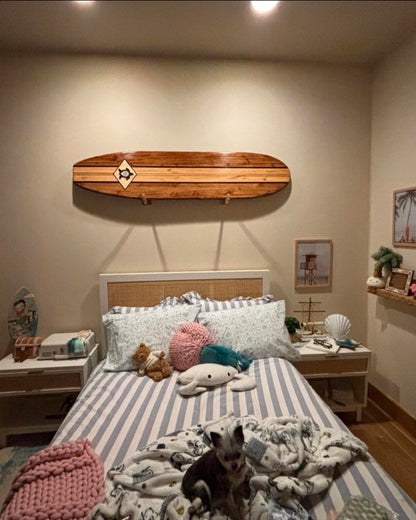 Classic Turtle Surfboard Wall Art Decor | Tropical Beach Decor