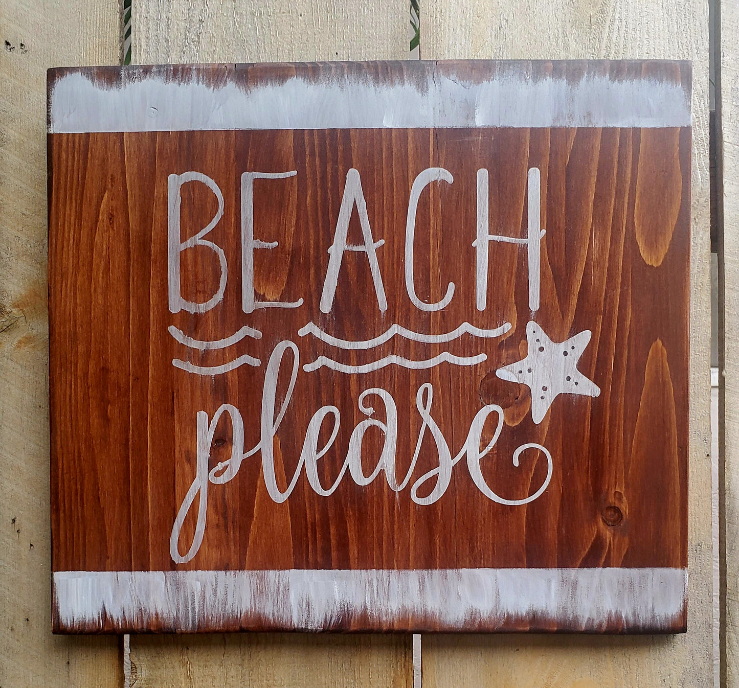 Beach Please - Surf Art Sign