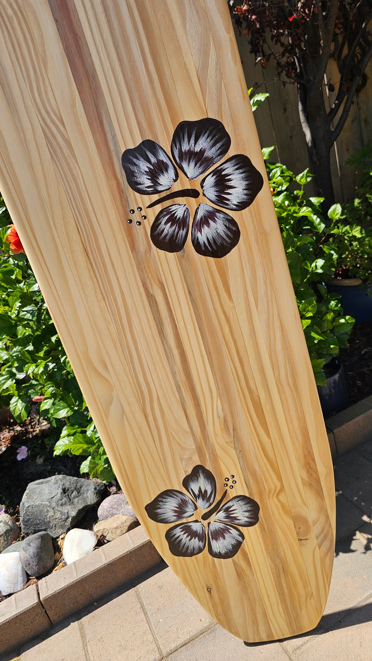 Hibiscus Surfboard Wall Art  ~ 176C