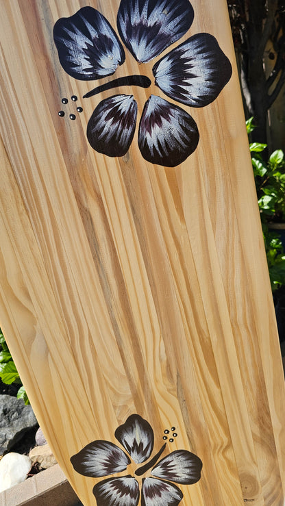 Hibiscus Surfboard Wall Art  ~ 176C