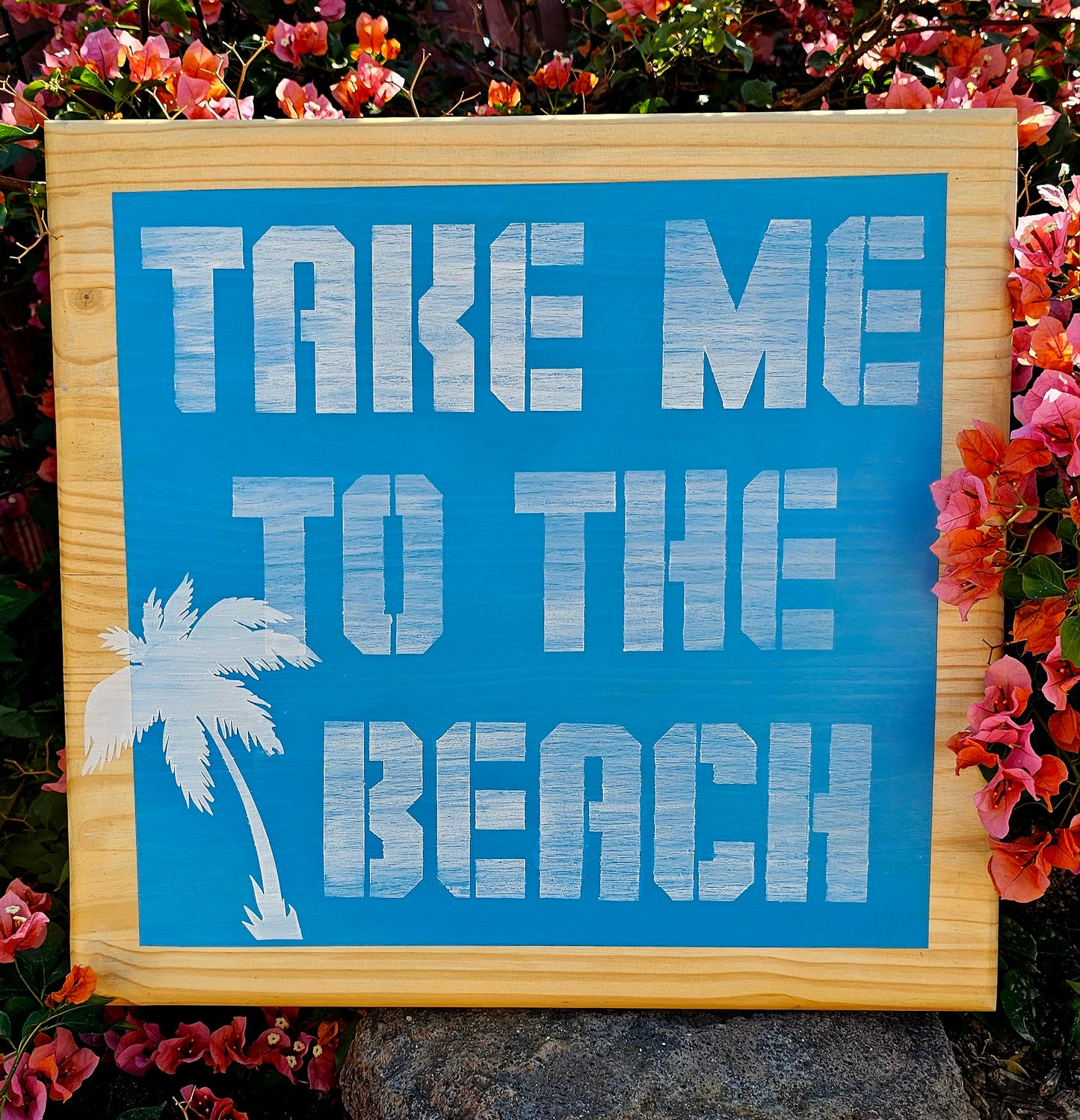 Take me to the Beach Wall Art Palm tree Decor