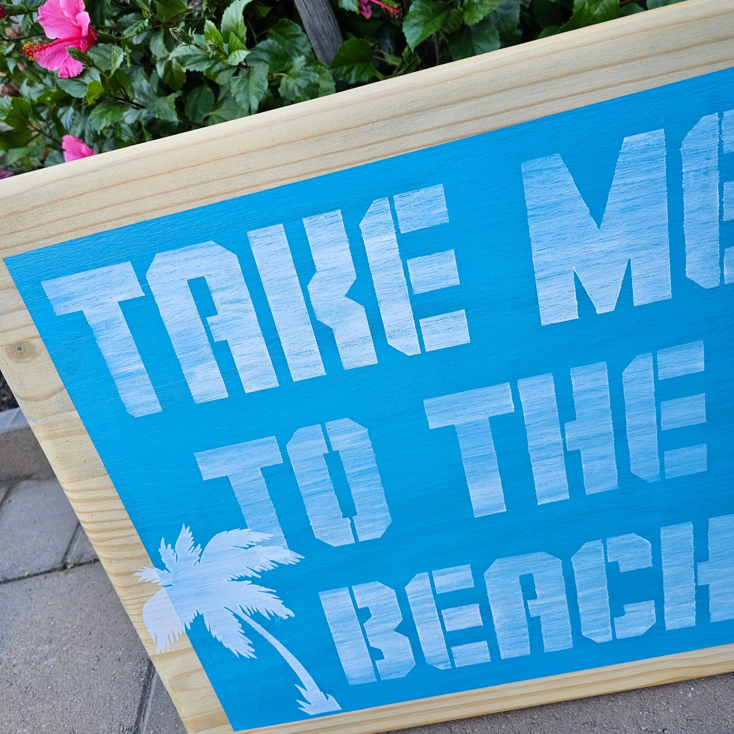 Take me to the Beach Wall Art Palm tree Decor