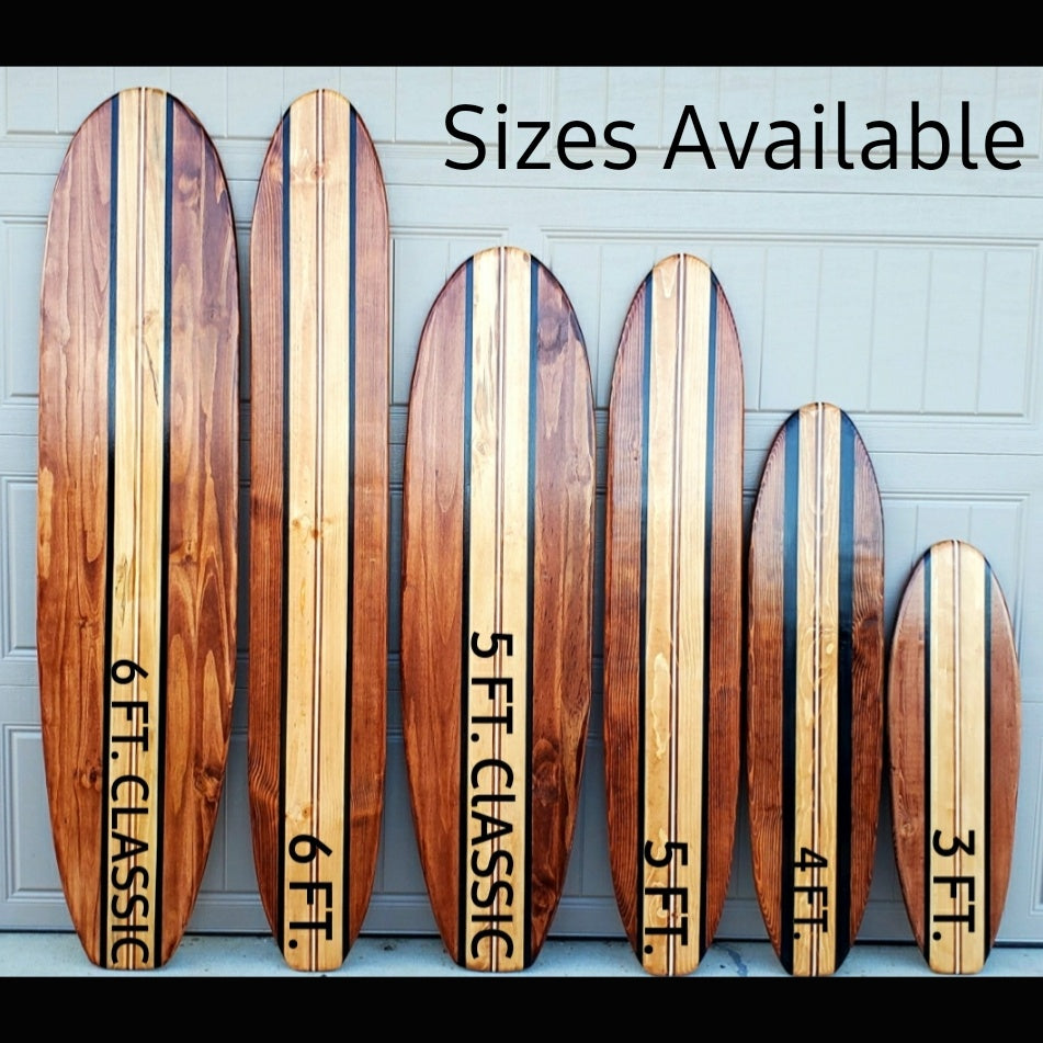 Tropical Surfboard Wall Art decor | Hawaiian Hibiscus Decor