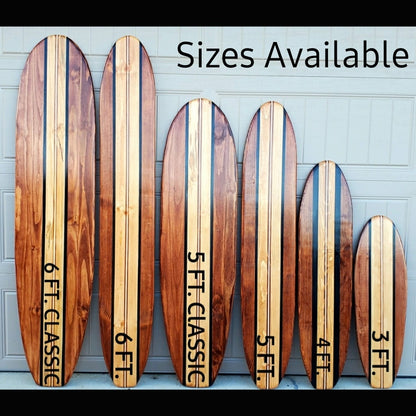 Tropical Surfboard Wall Art decor | Hawaiian Hibiscus Decor