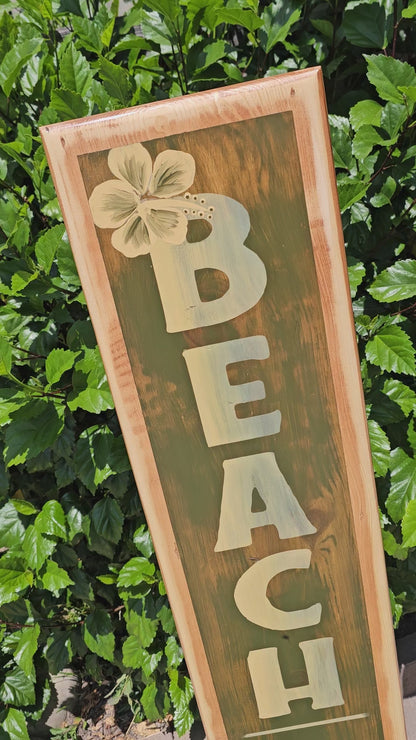 Tropical Surfboard Wall Art | Beach Decor