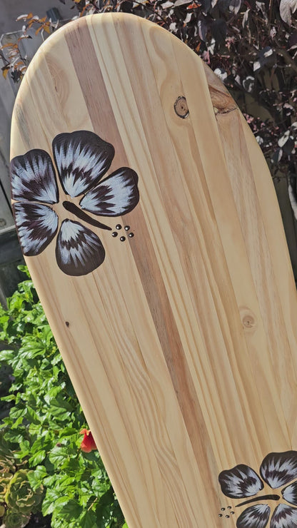 Hibiscus Surfboard Wall Art  ~ 176C