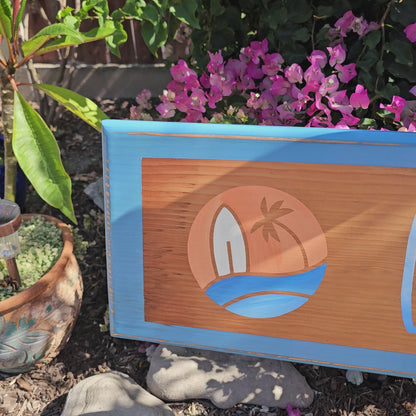 Tropical Surfboard Wall Art |   Gone to the Beach Decor