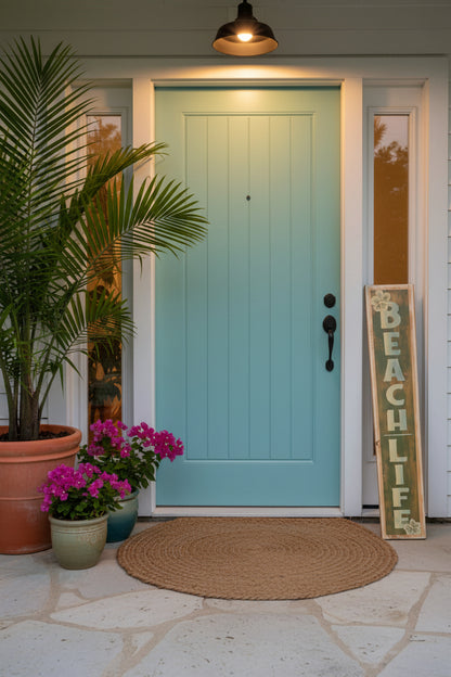 Tropical Surfboard Wall Art | Beach Decor