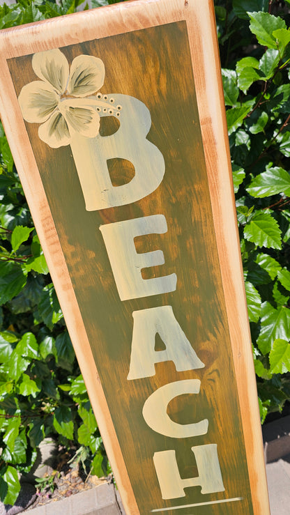Tropical Surfboard Wall Art | Beach Decor