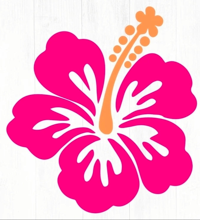 Pink Hibiscus sticker